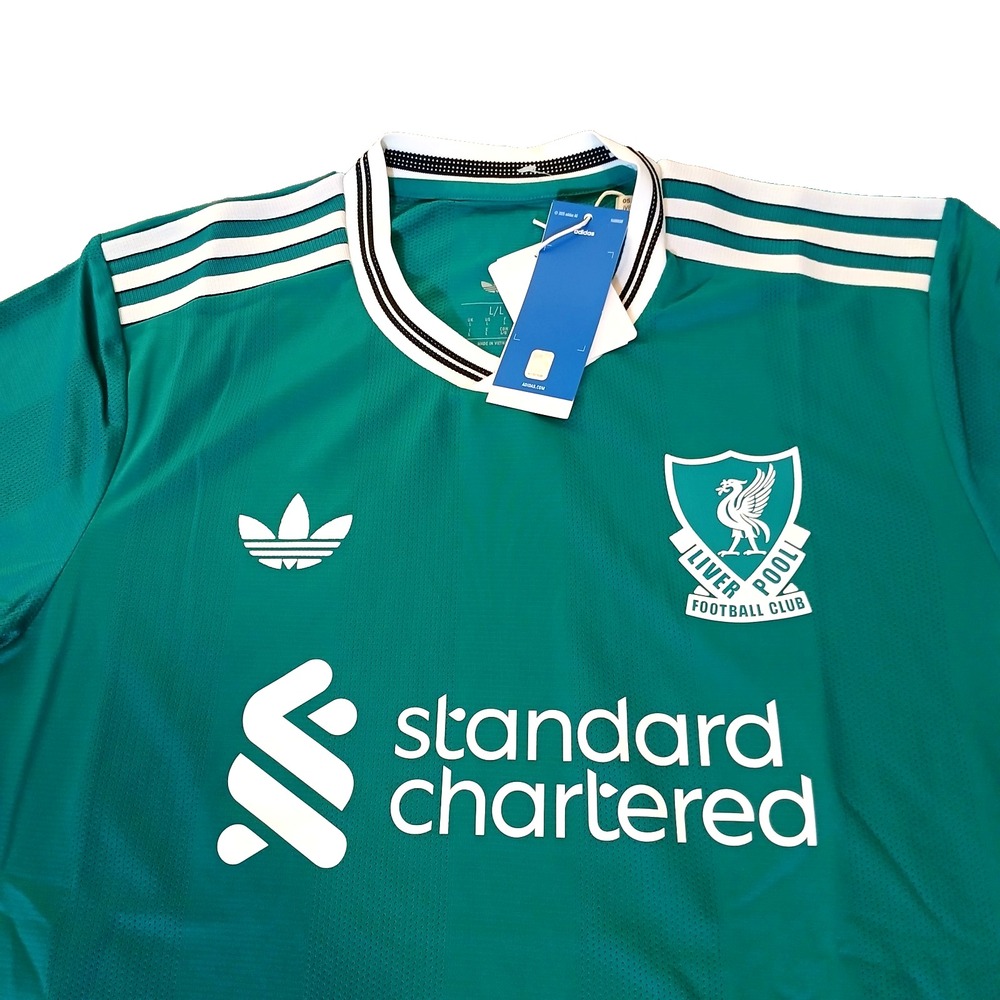 adidas Liverpool FC 2025/26 Third Jersey Green Men's XL JV6428 NWT - Picture 5 of 15